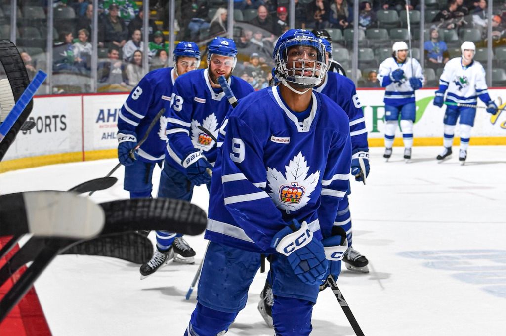 Marc Johnstone with the Toronto Marlies last season