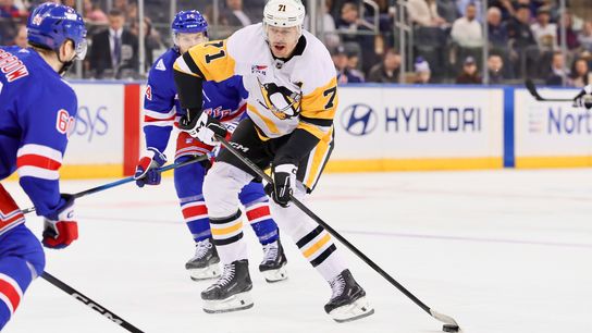 Malkin: Penguins won't talk contract now taken in New York. Photo by GETTY