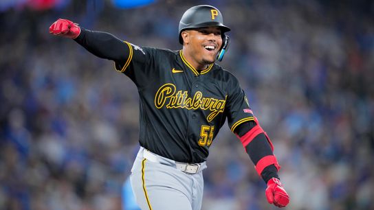 Valdez gets first hit, home run: 'I made it' taken Toronto. Photo by GETTY
