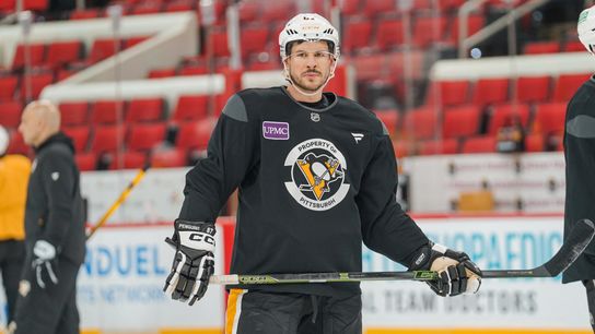 Crosby 'happy to finally be back' taken Raleigh, N.C.. Photo by SYDNEY BLACKMAN / PENGUINS