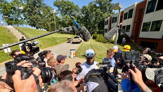 Defense prepared to meet high expectations taken in Latrobe, Pa. (Top story). Photo by DEJAN KOVACEVIC / DKPS