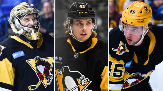 Ranking Penguins' top 10 prospects taken Downtown. Photo by WBS PENGUINS, GETTY