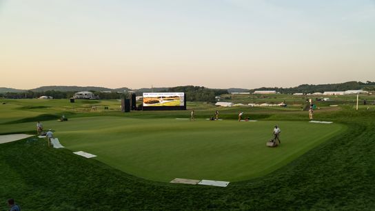 U.S. Open, Day 1, 6:45 a.m. taken in Oakmont, Pa.