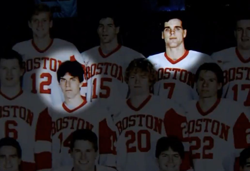 David Quinn (top row) and Mike Sullivan (second row) with Boston University David Quinn (top row) and Mike Sullivan (second row) with Boston University
