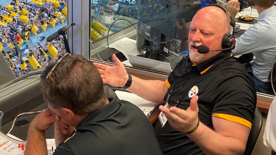 Wolfley adjusts to new radio role with watchful eye over ailing friend Ilkin taken at Heinz Field (In-depth)